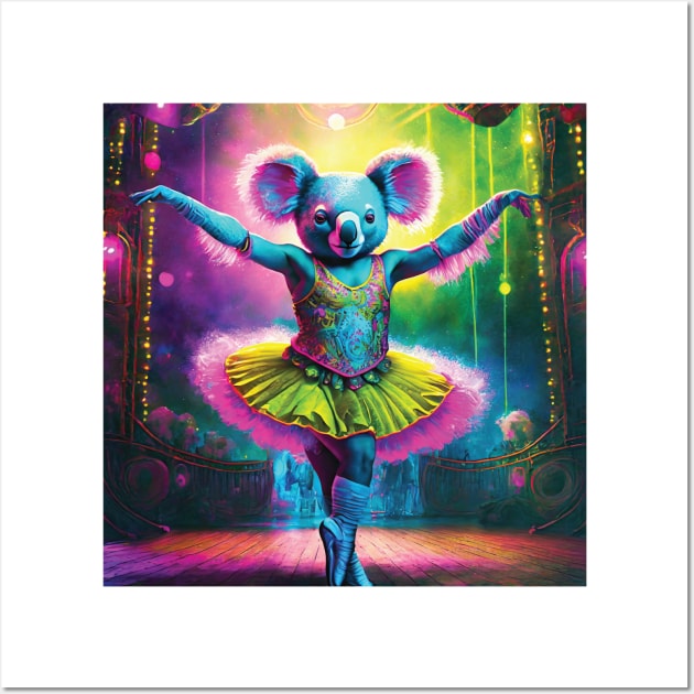 Koala Ballerina Wall Art by Wickedcartoons